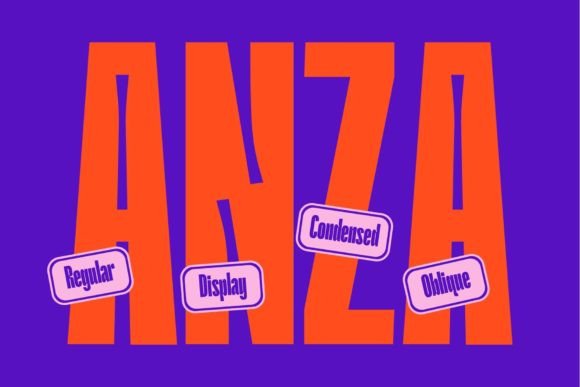 Anza Font: Bold Editorial Typography for Modern Layouts