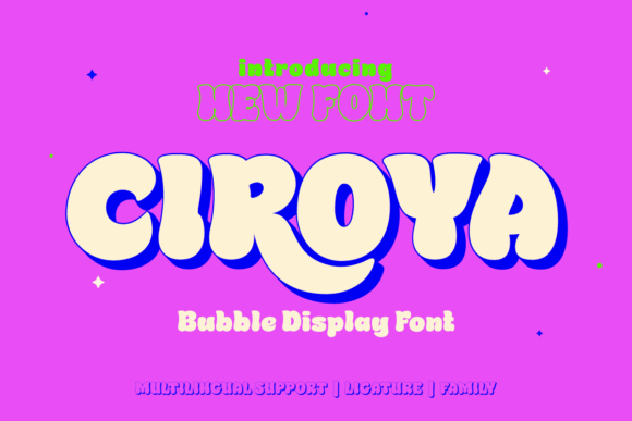 Ciroya Font: Bold Display Typography for Editorial Design