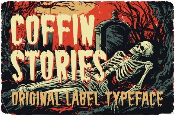 Coffin Stories Font: Testing 80s Horror Style in Branding
