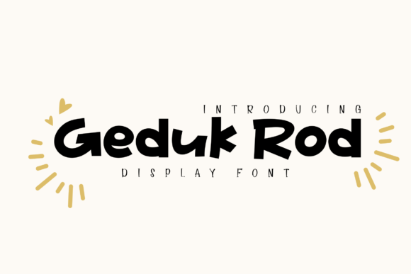 Geduk Rod Font: Adding Playful Character to Editorial Layouts