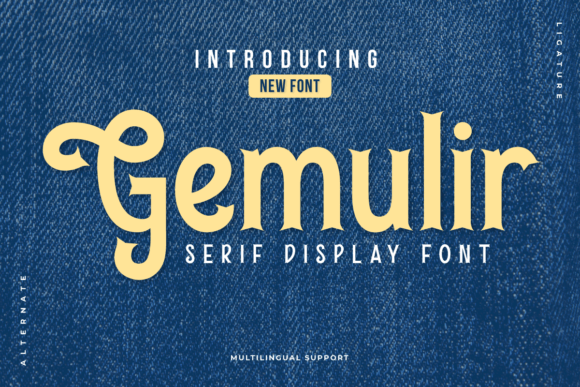 Gemulir Font: Elevating Campaign Visuals with Classic Serif Style