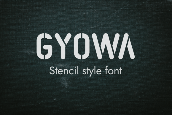 Gyowa Font: Modern Stencil Typography for Campaigns