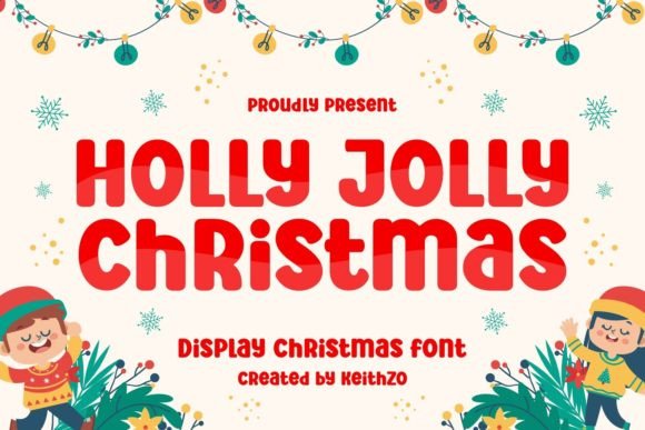 Holly Jolly Christmas Font for Festive Maker Projects