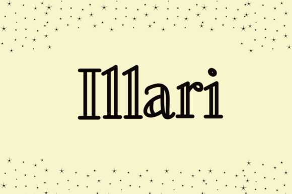 Illari Font: A Handwritten Typeface for Editorial Design