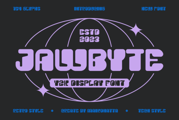 Jawbyte Font: Y2K Display Typography for Digital Campaigns