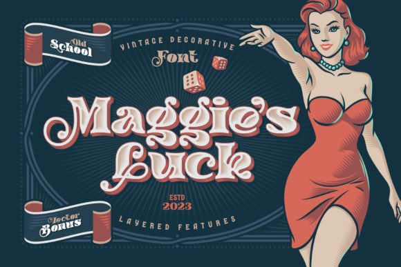 Maggie’s Luck Font: A Vintage Display Typeface for Branding