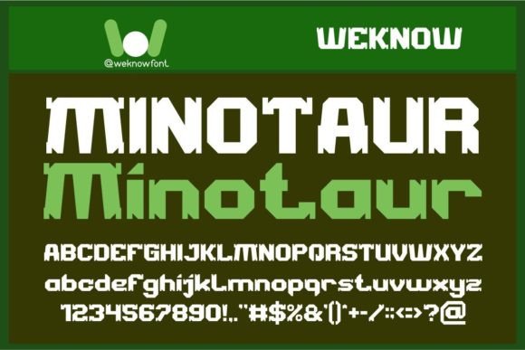 Minotaur Font: A Designer’s Take on Sci-Fi Branding