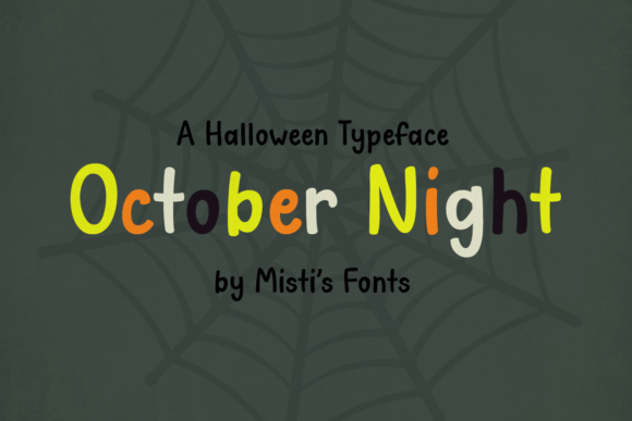 October Night Font: Whimsical Display Type for Campaigns