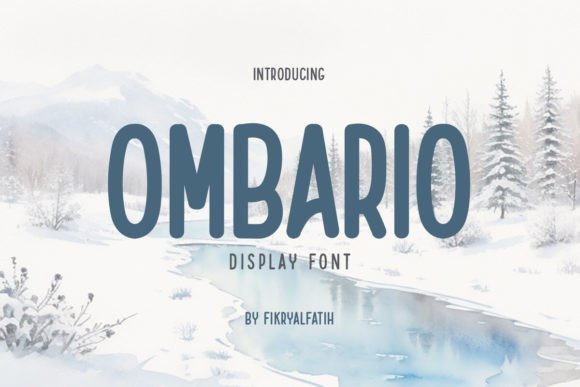 Ombario Font: Adding Winter Cheer to Editorial Layouts