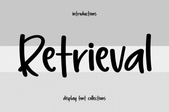 Retrieval Font: Bold Display Type for Digital Campaigns