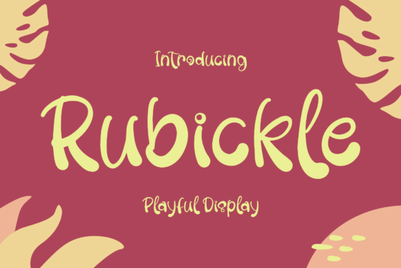 Rubickle Font: Elevate Handmade Products & Printables