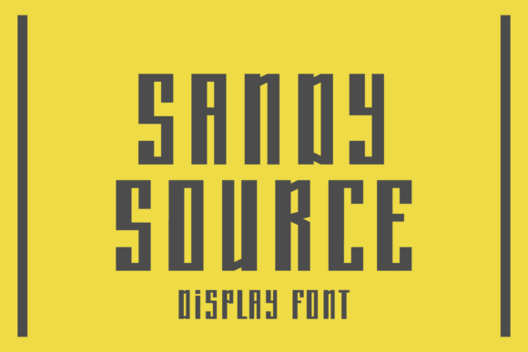 Sandy Source Font: Bold Display Typography for Web Layouts