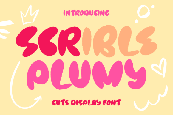 Scrible Plumy Font: Whimsical Display Type for Campaigns