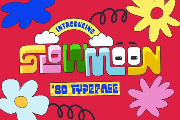 Slow Moon Font: A Retro Display Typeface for Branding