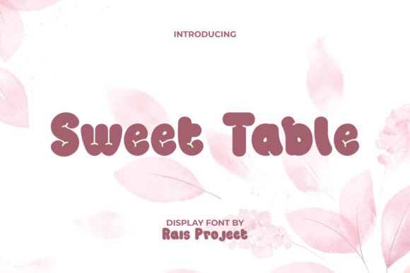 Sweet Table Font: Soft Branding for Small Business