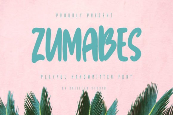 Testing Zumabes Font for Playful Brand Identity Design