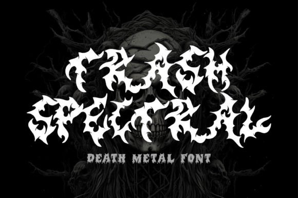 Trash Spectral Font for Dark Craft Designs