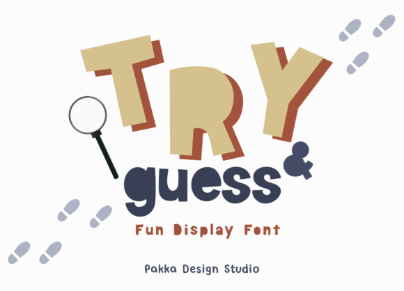 Try and Guess Font: A Bold Display Typeface Review