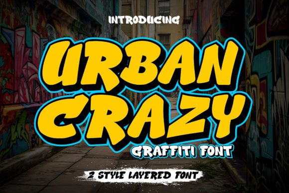 Urban Crazy Font: 3D Editorial Typography