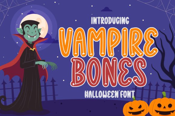 Vampire Bones Font: Playful Display Typography for Web Design