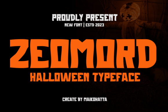 Zeomord Font Review: A Spooky Typeface for Halloween Branding